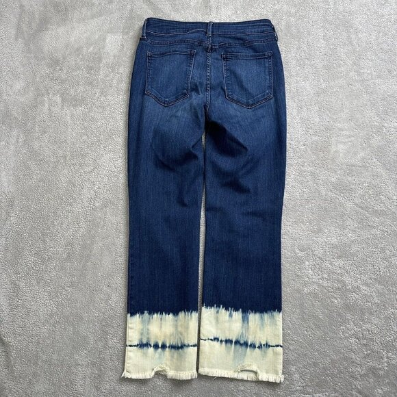 NYDJ Womens Billie Ankle Boot Denim Jeans Lift Tuck Tech Stretch Fray Hem Size 2 - Picture 3 of 10